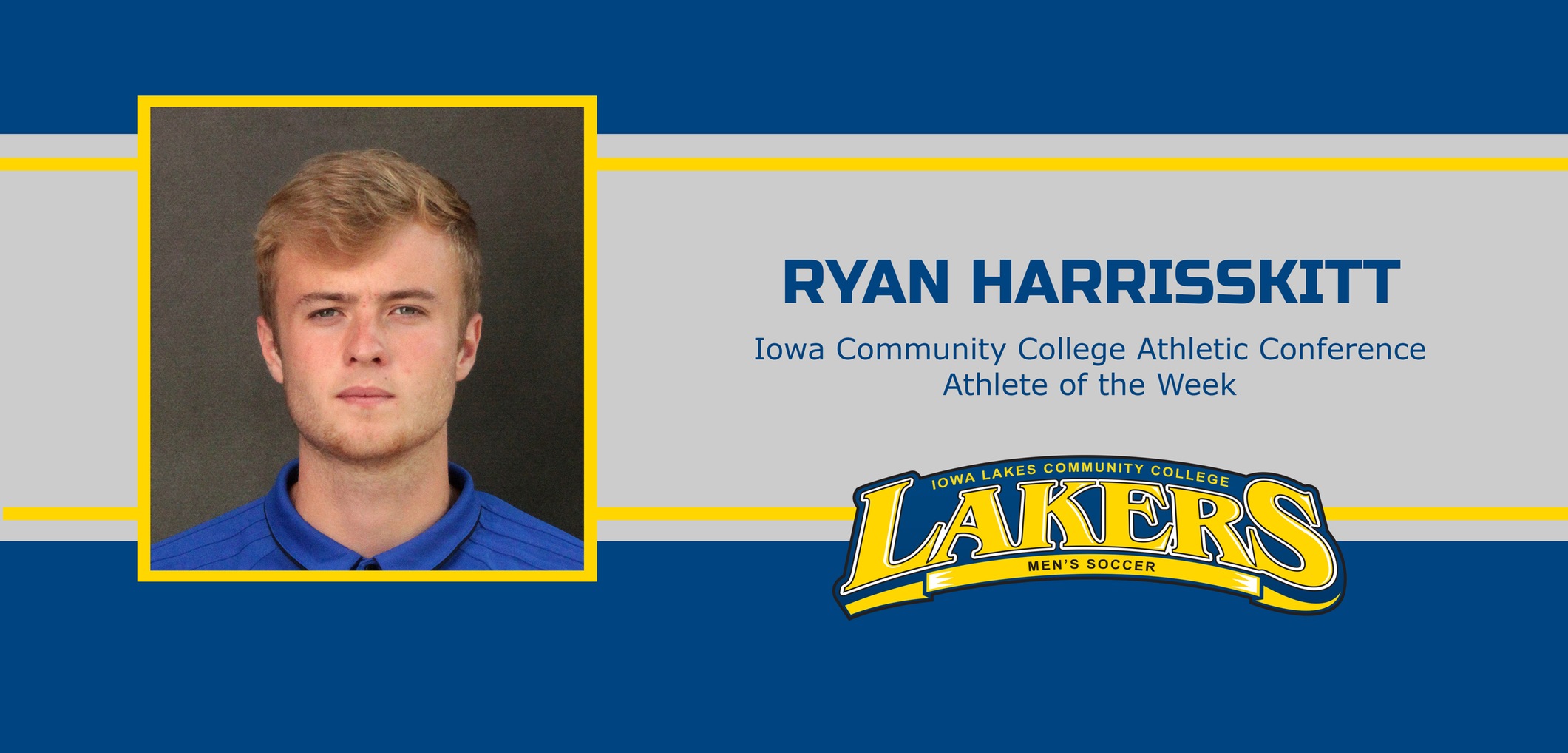 Ryan Harrisskitt receives goalkeeper of the week for his second time this season.