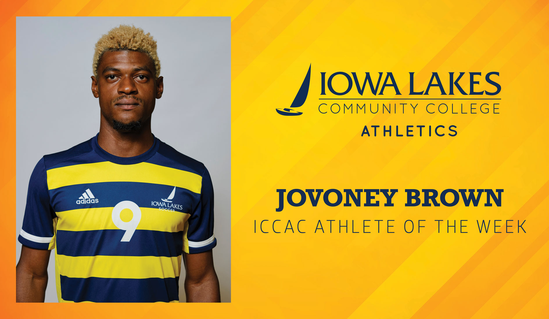 JOVONEY BROWN NAMED ICCAC ATHLETE OF THE WEEK, FOR  SECOND WEEK IN A ROW