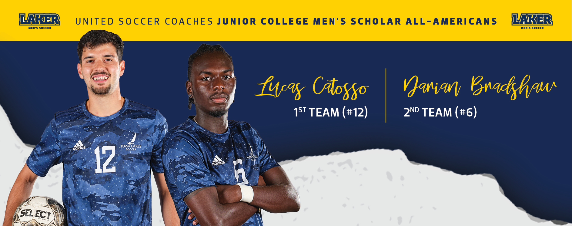 Catosso and Bradshaw Named Scholar All-Americans