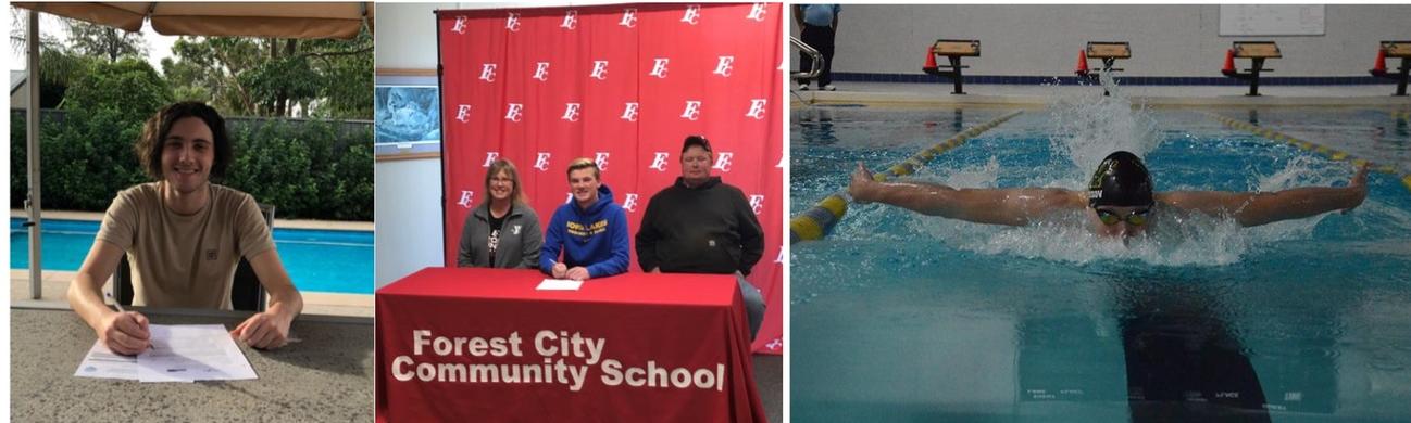 Jesse Lattin, Randy Vaughan and Val Trussov will be joining the Laker Swim team this fall.