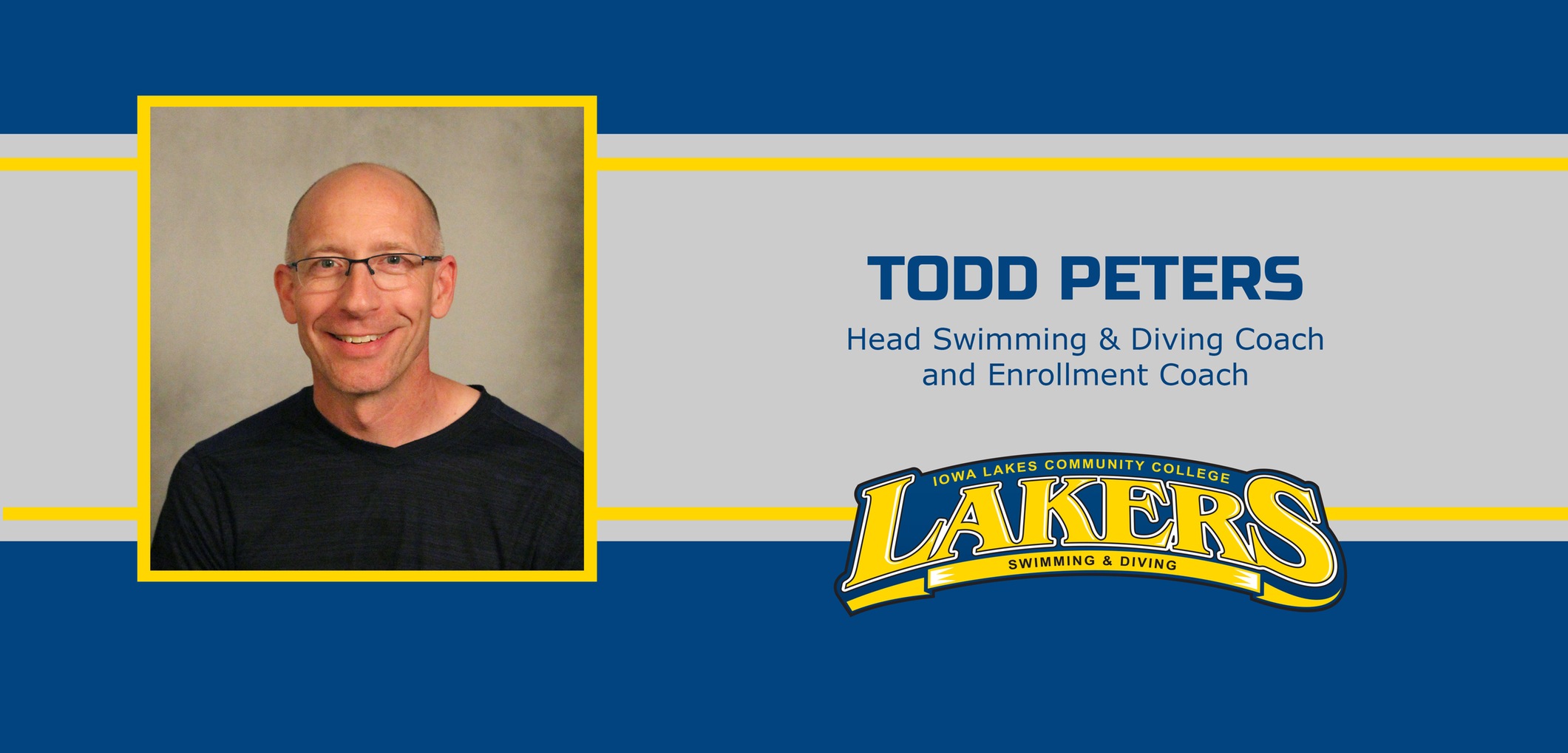 Iowa Lakes Community College Names Todd Peters as the New Head Swimming & Diving Coach