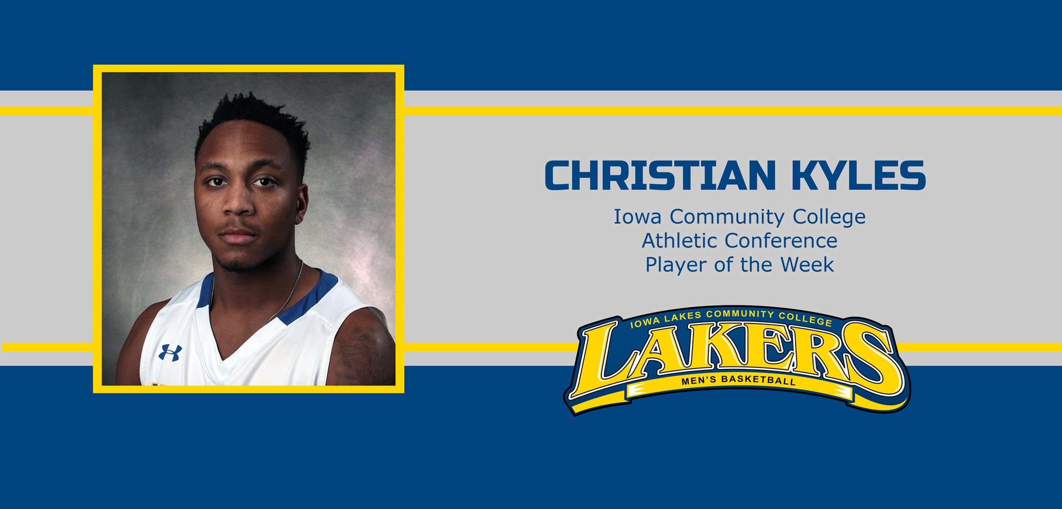 Christian Kyles named ICCAC Player of the week.