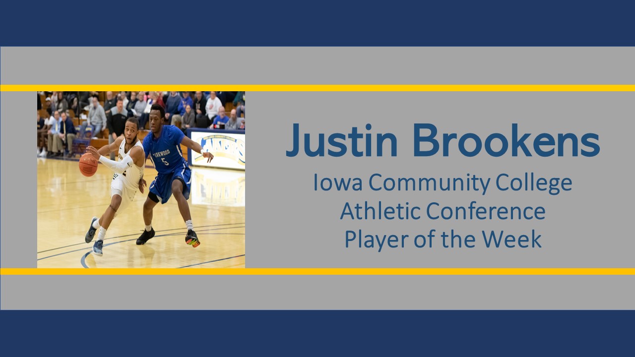 Brookens named ICCAC player of the week for 3rd time