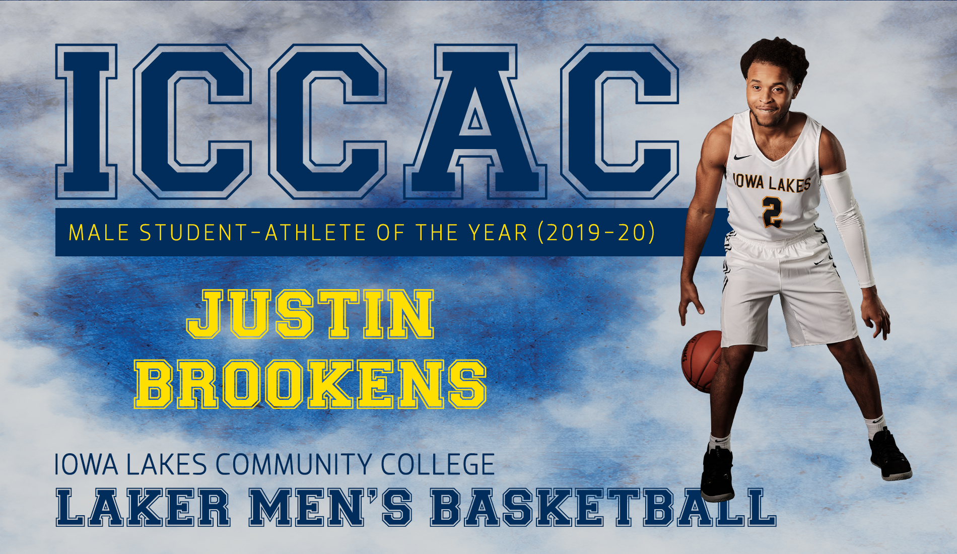 Iowa Lakes Justin Brookens Named ICCAC Student-Athlete of the Year