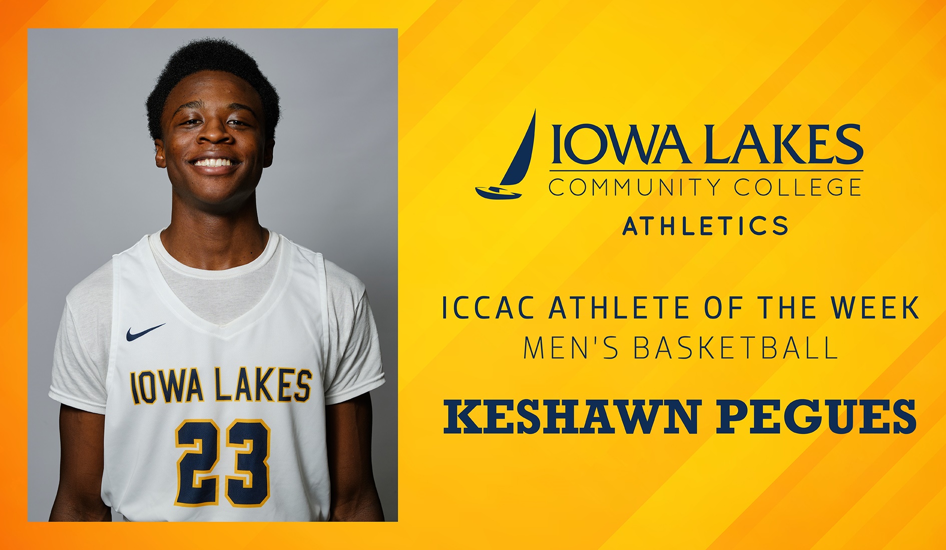 Pegues named ICCAC Athlete of the Week