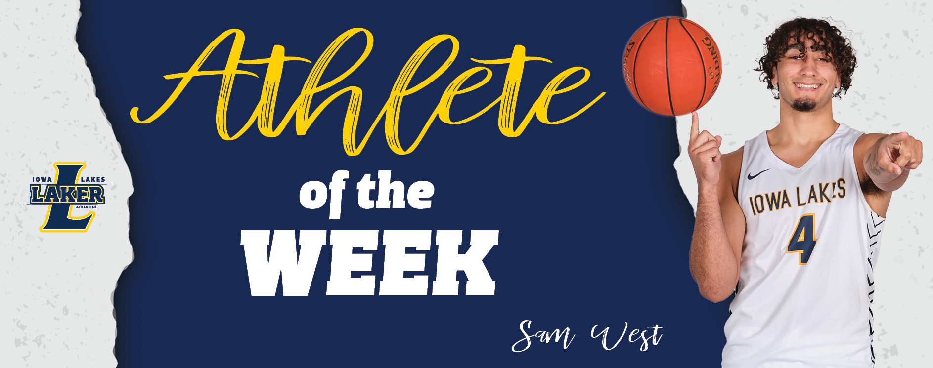 Men's Basketball Sam West Named Athlete of the Week