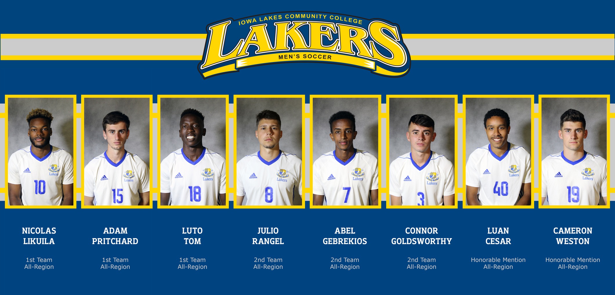 Lakers Place 8 on All-Region Team