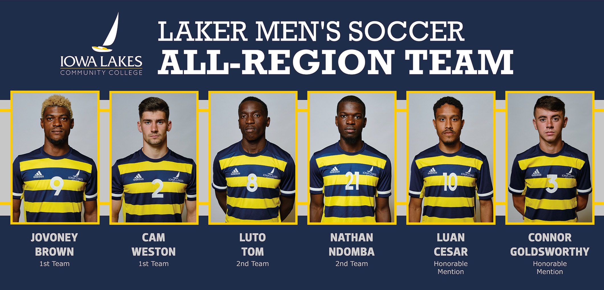 Lakers Place Six on ICCAC All-REGION TEAM