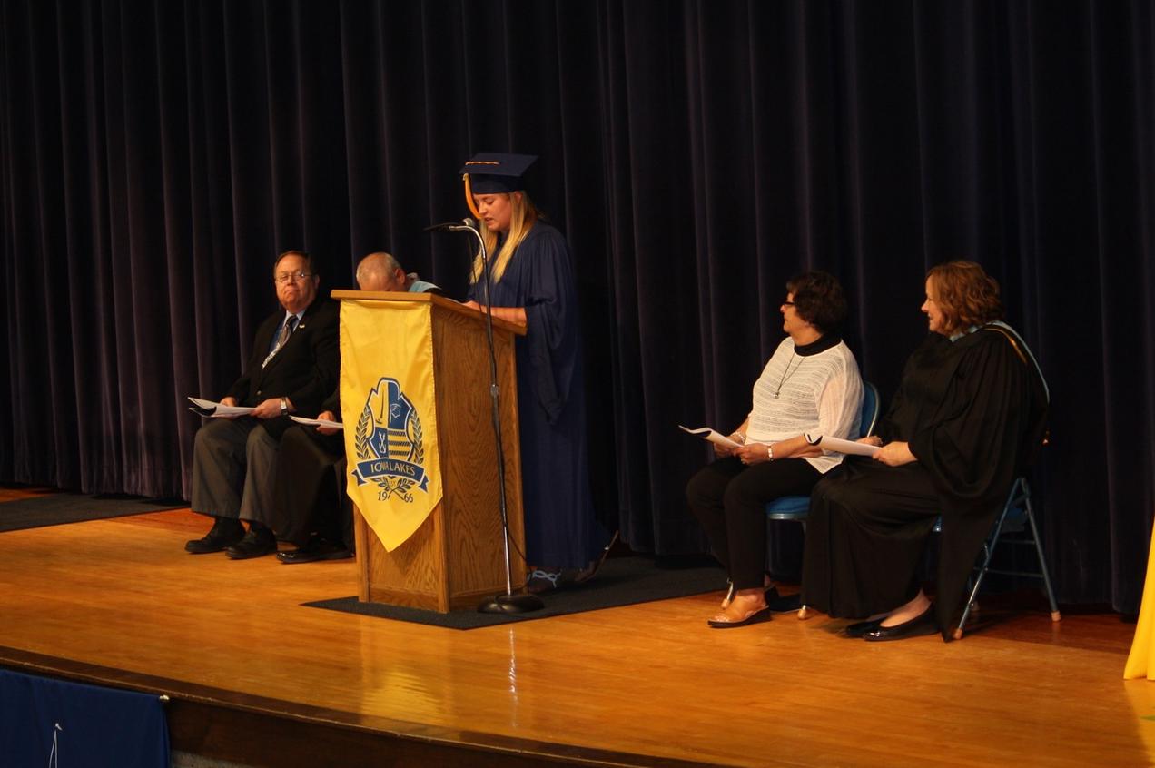 Iowa Lakes Commencement Speech Given by Courtney Calkins