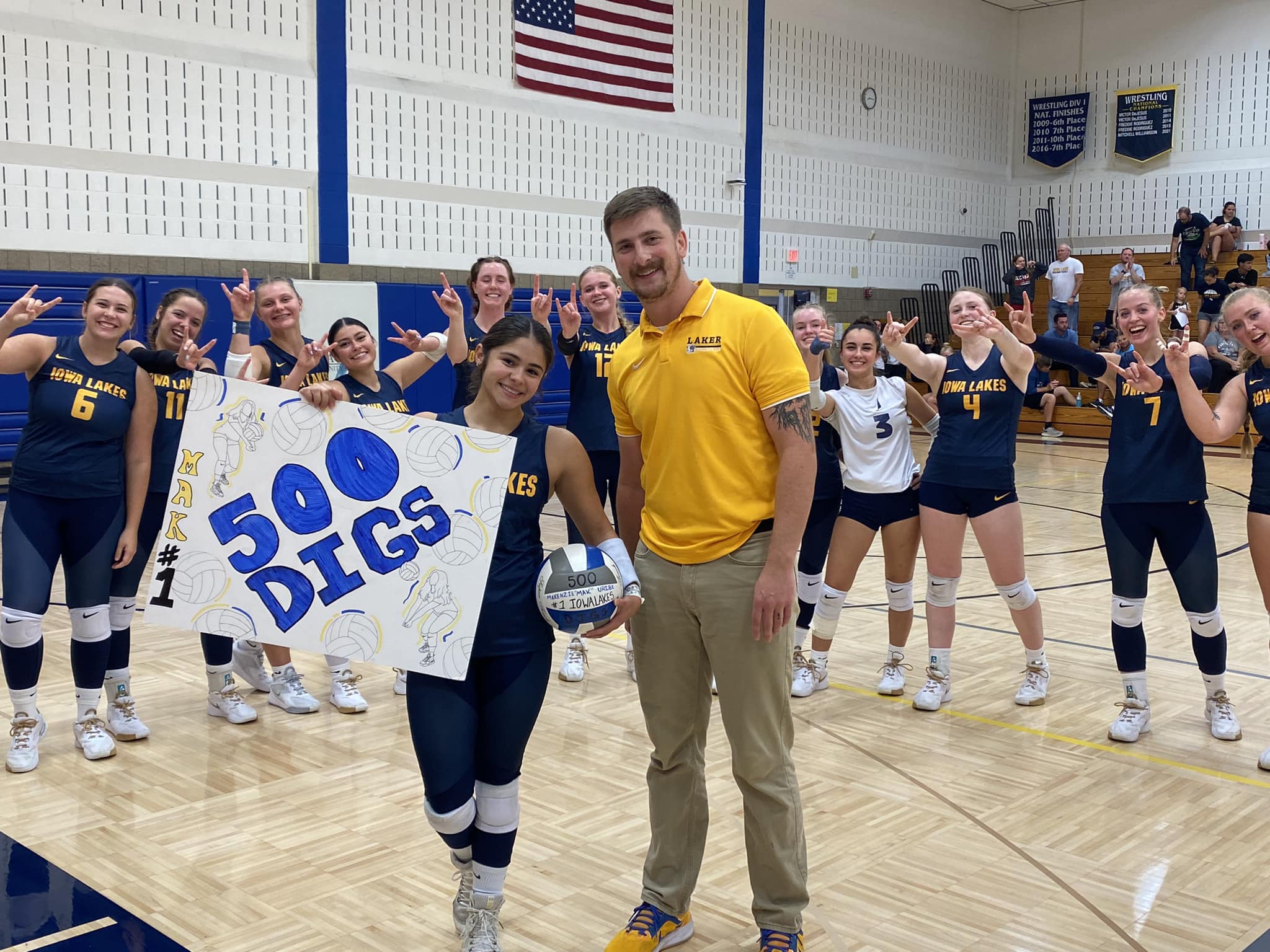 Lakers battle against number #19 Bears, while Uribe earns 500th career dig